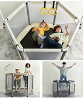 Mini Trampolín Interior con Resortes para Ejercicio en Casa para Niños y Niñas