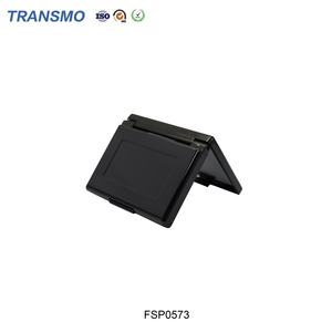 Palette de fards à paupières vide à 3 couleurs avec miroir et trou pour pinceau, emballage de fard à joues, vente chaude - Product Image 4