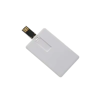 Stik pena Flash Drive USB 2.0 64GB promosi kartu bisnis kustom & Logo murah stik memori kartu kredit khusus