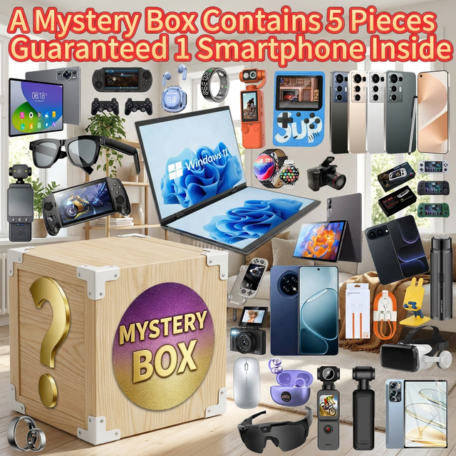 Guaranteed Smartphone Inside Advanced Electronics Mystery Box Low Price Smart Phone 5G Watch Earphone Random Surprise Blind Box