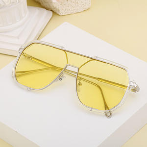 Gafas de Sol con Marco Cuadrado Hechas a Medida, Unisex, Lentes de PC con Protección UV400, Estilo Instagram, Origen Taizhou WK 68303 - Product Image 3