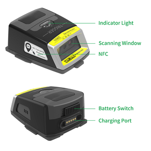 Pemindai kode batang portabel, pemindai cincin jari gudang, pembaca saku Mini nirkabel 1d/2d, pemindai kode batang portabel dapat dipakai untuk logistik & penyimpanan - Product Image 6