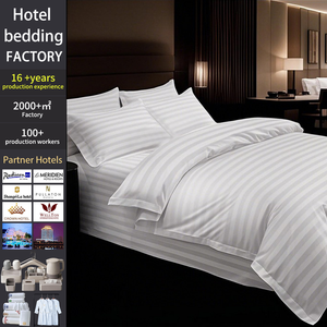 Oem tùy ChỉNh Nóng bán 100% bông vua nữ hoàng Kích thước hoàn thành 5 sao khách sạn bedsheet <span class=keywords><strong>bedding</strong></span> Set - Product Image 1