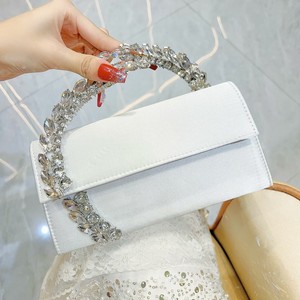 New <strong>Sparkling</strong> Diamond Satin Sequin Large Capacity Soft PU Women's Crossbody Dinner <strong>Bag</strong> - Product Image 1