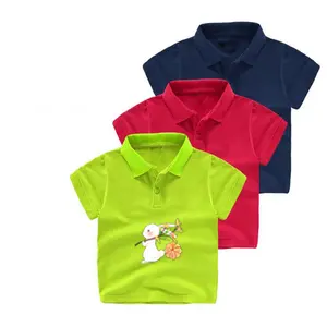 China t-shirt polo 100% cotton polo shirt printing polo shirt for kids boys