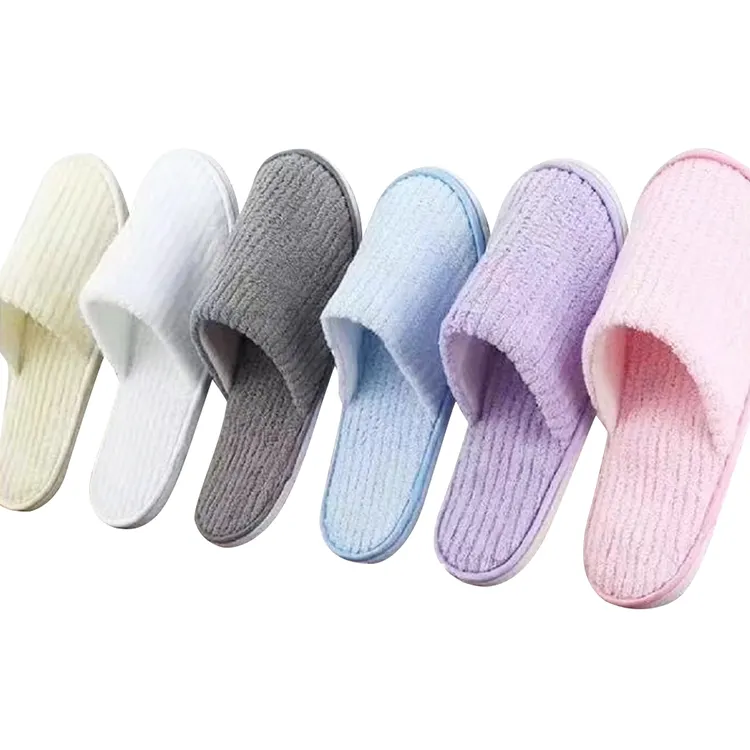 Manufacturer low price eva non slip sole hotel slippers for women and men