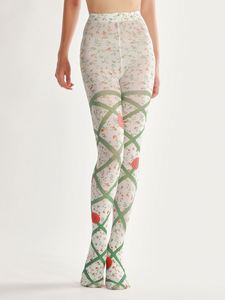 Ren-up hoa nhỏ thiết kế mới nhanh chóng tùy chỉnh tốc độ nhà máy bán dệt kim đẹp in Pantyhose - Product Image 3