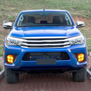 Luces LED DRL de Conducción Diurna para <span class=keywords><strong>Hilux</strong></span> Revo Vigo 2015 2016 2017, Lámpara Antiniebla con Decoración e Intermitentes - Product Image 4