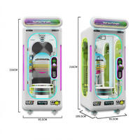Machine à griffes innovante avec mécanisme de coupe haute précision, éclairage LED élégant, 110/220V, machine grue