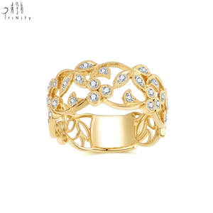 Vente flash, bague en or jaune massif 18 carats de haute qualité, vintage, véritable, avec diamant naturel, idéale pour les fiançailles, collection de bijoux fins - Product Image 3