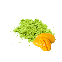 Matcha de qualité cérémonielle personnalisé OEM, poudre aromatisée au matcha japonais, saveurs mangue/pêche/fraise/myrtille