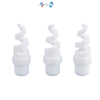 Buse spirale en PTFE de qualité supérieure, pulvérisateur à jet conique creux anti-corrosion pour la désulfuration des gaz de combustion, la réduction de la poussière et la défrotement des liquides