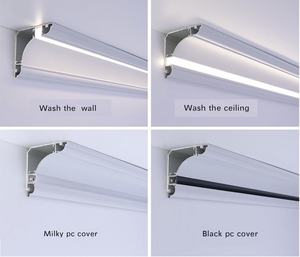 Perfil de Aluminio para Luz LED de Techo de 65*65, Forma de Esquina, Moderno, para Decoración de Dormitorio o Sala de Estar - Product Image 3