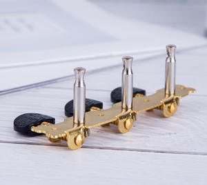 مقبض من الخشب العتيق, مقبض من الخشب الأسود ذو الرأس العتيق ، ثلاثة صفوف ، مفتوح للجيتار ، ملحقات ، سلسلة ، مقبض الجيتار ، رئيس جميع المعادن - Product Image 6