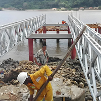 Puente de Arco de Acero Directo de Fábrica con Protección Anticorrosión y Larga Vida Útil