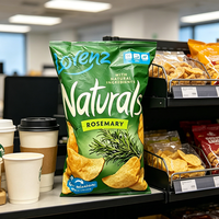 Sacs d'emballage pour chips de pommes de terre personnalisés en gros, qualité alimentaire, anti-humidité, MOPP/VMPET/CPP, sacs à scellage arrière, sacs gonflables thermoscellables