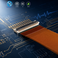 Konektor ZIF FPC Langsung dari Pabrik, Pitch 0.3mm, 41 Pin, Kontak Bawah, Bebas Halogen, SMT Tape and Reel untuk Perakitan PCB
