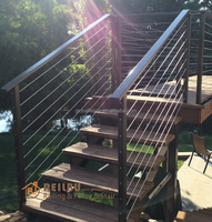Balustrade en câble métallique Reilbu pour balcon extérieur, escalier intérieur, terrasse