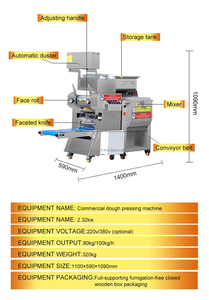 Fresh <b>Noodle</b> Making Machine Automatic Electric <b>Noodles</b> Production for Home Use Food Shop & Restaurant with 50kg/h Capacity - Product Image 5