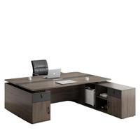 Bureau et chaise d'ordinateur commerciaux modernes en bois pour usage professionnel