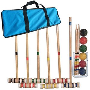 ชุดครอเก็ต ชุดครอเก็ตไม้ที่ดีที่สุด พร้อมกระเป๋าผ้าฝ้าย เกมไม้สำหรับเล่นกลางแจ้งและในร่ม - Product Image 6