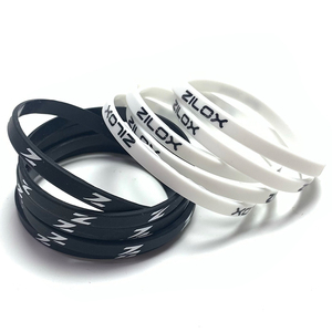 Dây đeo tay silicon mỏng 1/4 inch in tùy chỉnh giá rẻ, vòng tay cao su cá nhân hóa, logo tùy chỉnh - Product Image 2