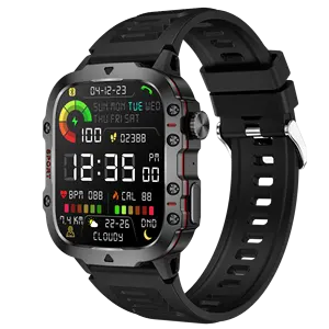 Sport Smartwatch QX11 1.96 pouces AI Assistant vocal longue endurance boîtier solide pression d'oxygène sanguin caméra de surveillance du sommeil