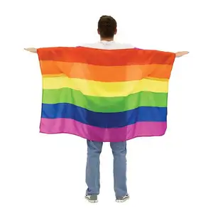 Full Color Factory Directly China Made Custom 3x5ft Gay Pride Rainbow Body Flag