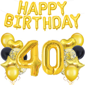 Youlun 18/21/30/40/50/60/70/80/90e décor de fête d'anniversaire ensemble de ballons en feuille de Latex pour la décoration de fête d'anniversaire fournitures de fête - Product Image 6