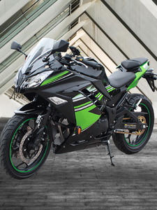 Moto Kawasaki <span class=keywords><strong>Ninja</strong></span> <span class=keywords><strong>400</strong></span> bicylindre Horizon V6 refroidie par eau Flat-Ride H2 robuste, moteur Aurora 199cc, 120 km/h - Product Image 2