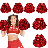 Pompons de cheerleading bleus personnalisables en gros pour événements sportifs, fêtes et danse – Vente chaude directe usine – OEM/ODM