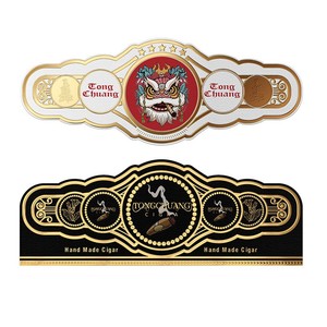 Etiquetas Personalizadas para Cigarros, Impresas, de Lujo, Ecológicas, Impermeables, con Logotipo en Relieve con Estampado Dorado y Papel de Arte - Product Image 1