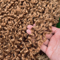 # Lots de Cheveux Bouclés Birmans 30 Couleurs, Tissages de Cheveux Humains Bouclés Indiens 12A, Prix de Gros