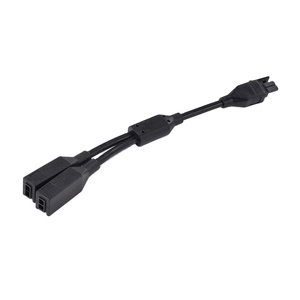 2464 26AWG 2C Conductor de cobre aislado de PVC negro 12V/0.5A Ensamblaje de cable de seguridad de bajo voltaje Micro-Fit 2Pin Cables eléctricos - Product Image 1