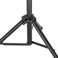 Support de microphone pliable GH-213 en métal noir et plastique avec pince et trépied au sol pour spectacles, fêtes et réunions – Offre Spéciale