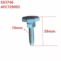 Pied de nivellement réglable pour lave-linge LG AFC729093 SX3746 M10*12.5*59, pied de support pour lave-linge