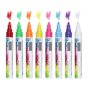 Marqueurs de craie liquide en plastique pour tableau blanc, tableau noir personnalisé, étiquette en verre – Stylo marqueur effaçable à sec non toxique - Product Image 2
