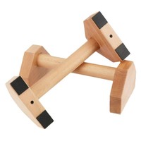 Peralatan Olahraga Rumah Anti Selip 2 Buah Alat Push Up Kayu Penyangga Push-up