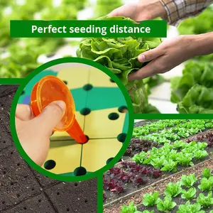 Vente chaude <span class=keywords><strong>carré</strong></span> épissage jardin jardinage planche de plantation outil d'espacement des graines de légumes modèle de semis de jardin peut être vendu plancher - Product Image 4