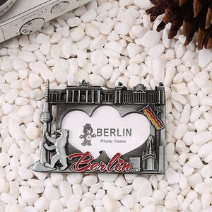 Imán de nevera personalizado de aleación de zinc 3D con marco de fotos vintage de París, Francia, para recuerdo turístico de la ciudad - Product Image 4