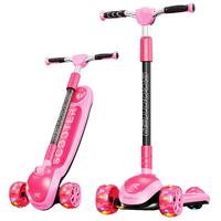 Trottinettes pour enfants avec 3 roues en PU, trottinette d'équilibre pour enfants, trottinette pour enfants de 3 à 12 ans