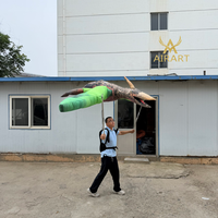 Nouveau sac à dos gonflable en forme de faucon vert pour exposition sur le thème du zoo