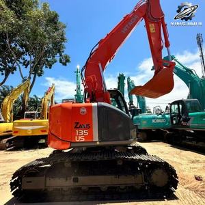 Excavatrice sur chenilles Hitachi 135 d'occasion, marque japonaise d'origine, 13,5 tonnes, mini-excavatrice compacte. - Product Image 6