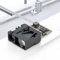 Modul Laser Hijau Industri Luar Ruangan LLDLG-T 20m Sensor Jarak Laser Presisi Tinggi 1mm USB ke RS485