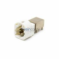 Conector Macho HSD de Alta Velocidad de 4 Pines, Código B, Montaje en PCB con Orificio Pasante para Antena de Radio de Coche