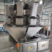 Machine de remplissage emballage entièrement numérique à plusieurs têtes personnalisée pour fromage, biscuit au riz, biscuits aux algues, mini collation