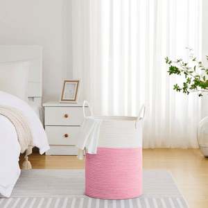 Söğüt hasır evcil ev büyük sepet meyve hediye için sığ geniş sepetleri gri ekmek kovaları Rattan 1Kg koyu beyaz renk çamaşır - Product Image 6