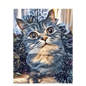 XIXI - Pintura por Números Personalizada, Regalo de Pintura al Óleo por Números, Animal Pintado a Mano, Dibujo 5D, Lienzo Acrílico, Impresión Digital - Product Image 1