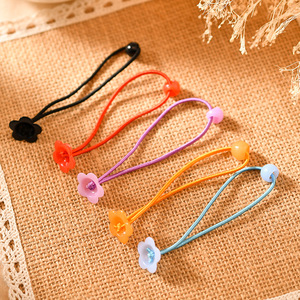 Coleteros de Flores Coloridos con Hebilla de Cuerda, Diademas para Mujeres y Niñas, Accesorios Casuales para el Cabello, Materiales Hechos a Mano para DIY - Product Image 1