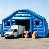Abri gonflable robuste en PVC avec toit arqué pour événements, expositions marketing en extérieur, promotion de marque et manifestations